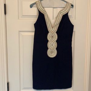 Lilly Pulitzer valli shift dress - navy